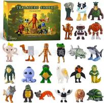 Italian Brainrot Advent Calendar Tungtung Sahur Tralalelo 24 Days Advent Calendar Monsters Figurine Christmas Birthday Gift as shown