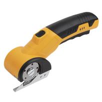 Cordless Electric Scissors Cardboard Cutter with Safety Lock Electric Rotary Cutter Multi-Cutting Power Tool for Tailor Crafter geltona