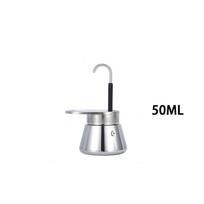 Moka Pot Double Tube 304 Stainless Steel Coffee Pot Italian Coffee Pot Espresso Mini Hand Pour Coffee Appliance Pot Kitchen Tool