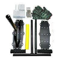 Lawn Aerator Manual Soil Loosener Spring Loaded 17 Steel Spikes Grass Dethatcher Yard Aeration Tool Gardening Equipment Outdoor