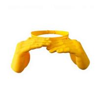 Hand Sun Visor Sun Hat Lightweight 3D Printed Hands-Free Shade Hat for Face UV Protection Palm-Shaped Sun Hat for Cooling geltona