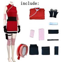 Purple Haruno Sakura cosplay costume, Naruto Shippuden full anime party cosplay performance costume, Halloween ladies S raudona