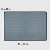 Pet Placemat Nonspill Easy to Clean Foldable Cat and Dog Feeding Mat Silicone Non-slip Waterproof Pet Mat pilka