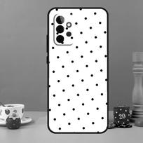Juodai baltas taškuotas dėklas, skirtas Samsung Galaxy A55 A56 A36 A54 A34 A14 A05 A16 A26 A12 A32 A52 A13 A33 A53 A15 A35 Samsung A53 5G