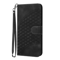 Knurling Three-dimensional block PU Leather Wallet Card Bag Phone Case for Oppo A36,A53,A72,A54,F19,Reno6 Lite,Realme 9i,Realme 10,Realme C55... Oppo F19 Pro juoda