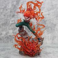 26cm Naruto Might Guy figūrėlė Dešimt Shinobi metų Anime veiksmo figūrėlė Su šviesa Nemirtingasis Sėdintis PVC Modelis Kolekcinis Žaislas Dovana
