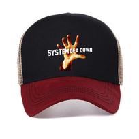 System Of A Down S.O.A.D. ArUnisexian American Metal Band Unisex baseball cap Summer Casual cool Mesh breathable trucker hat Adjustable