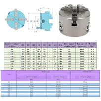 Medžio tekinimo staklių griebtuvas 3 žandų savaime centruojantis adapteris 80mm Tikslus medžio metalo tekinimo staklių griebtuvas frezavimo staklėms graviravimo staklėms 3D spausdintuvui apdirbimui sidabras