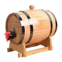 1/1,5/3 l ąžuolinė vyno statinė su stovu Vintage Whisky sendinimo statinės dozatorius Medinės statinės namų baro dekoras S