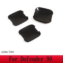 For Land Rover Defender 90 110 130 2020-2026 ABS Black/Carbon Fiber Car Exterior Door Handle Cover Trim Car Accessories