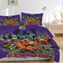 3 vnt. Scooby-Doo patalynės komplektas: Puikiai tinka miegamajam ar svečių kambariui. Minkštas ir patogus, be šerdies yy251031009 135x200cm