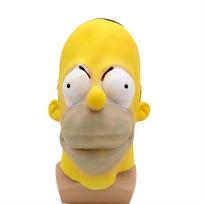 Simpsonų kaukė Lateksinis kostiumas Galvos apdangalas Helovino vakarėliui Cosplay Style A