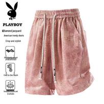 Playboy Men's Summer Tie-Dye Casual Bermuda Shorts 2XL