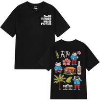 Rapper Bad Bunny Tour 2026 Debi Tirar Mas Fotos DTMF Merch T-Shirt Unisex Fashion Clothing Summer O-Neck Hip Hop Tees Streetwear S juoda