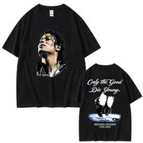 Michael Jackson Pop karaliaus marškinėliai Unisex Moteriški Vintažiniai Gotikinio Roko marškinėliai Unisex Punk Didelio dydžio trumpomis rankovėmis marškinėliai Streetwear S
