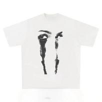 Asmenybės rašto marginti marškinėliai moterims Mada Poros drabužiai Grafiniai Streetwear trumpomis rankovėmis apvalia iškirpte moterų drabužiai Y2K S