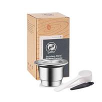 Kapsulė Nespresso Daugkartinė Nerūdijančio Plieno Užpildoma Kapsulė Crema Daugkartinis Užpildomas Kavos Filtras Nespresso Essenza Mini