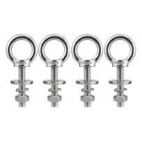 Tvirtas M10X50mm Metalinis kilpinis varžtas Atsparus korozijai 200 kg saugi apkrova Kabinimo varžtas Paprastas montavimas lauke 1
