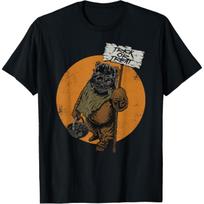 Star Wars Ewok as Darth Vader Halloween T-Shirt S juoda