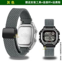 SKIRTA Casio mažo kvadratinio DW-291H/DW-290 W-218H/W-219H serijos modifikuoti austo nailono drobės laikrodžio dirželio priedai vyrams ir moterims 18mm