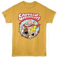 Captain Underpants Comic Movie TV Book Kids Stars Men's T Shirt 120