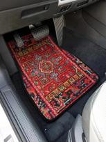 4 dalių senovinio bohemiško stiliaus automobilio grindų kilimėliai – suteikite savo transporto priemonei retro žavesio ir stilingos interjero elegancijos