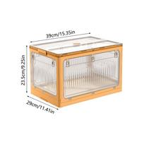Foldable Storage Foldable Storage Container Box Bin Space-Saving Cubes Crates Organization Decorative Container For Pantry geltona