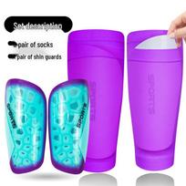 Professional Sports Shin Guard Sock Set: Calf Protector & Insert Board, No-Foot Socks Included, Two-Piece