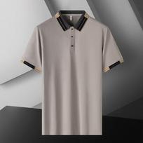 POLO Marškinėliai Vyriški Viršutiniai Marškinėliai Trumpomis Rankovėmis POLO Marškinėliai Apykakle Ledo Šilkas Greitai Džiūstantys Aukščiausios Klasės POLO Marškinėliai 4XL pilka spalva