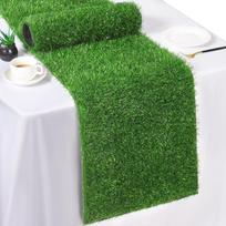 Artificial Grass Table Runner, Green Turf Table Runner Tabletop Decor Golf Theme Summer Spring Party Wedding Baby Bridal Shower 31x92cm(12x36in)