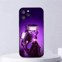 Skibidi Toilet Clock Man Phone Case For iPhone 15,14,13,12,11,Plus,Pro Max,XS,X,XR,SE,Mini,8,7 Soft Silicone Black Cover iPhone12