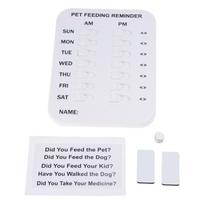 Dog Feeding Reminder Magnetic Sign Tracker Use for Magnet or Plastic Surface Two rows