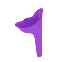Portable Emergency Toilet Urinal for Women Outdoor Travel Standing Urine Collector Children Men's Women's Retractable Car Urinal violetinė