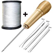 Detachable Sewing Shoe Repair Tool DIY Leather Sewing Awl Needle Craft Kit Tool Shoes Repairing Tool CDN White suit