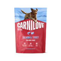 CARNILOVE Active Salmon&Turkey Adult sausas pašaras suaug. šunims su lašiša ir kalakutiena, 1,5 kg