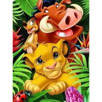 Disney deimantinė tapyba Liūtas Karalius meno tapyba kalnų krištolas 5D mozaika rankų darbo „pasidaryk pats“ kryželiu siuvinėjimas dovana namų dekoravimas Round 20x30cm