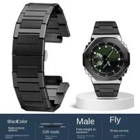 16mm Stainless Steel Bracelet For G-SHOCK Casio GM-110 GA-110 GM2100 GA2100 GM-2100/GA-2100 Strap Men's Replacement Watch Band 16mm Width juoda