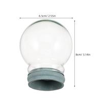 Clear 3.14 Inch Glass Snow Globe DIY Kit for Home Decor Holiday Decoration Crafts Making Kit Adults Clear Snow Globes 8X6.5X6.5CM