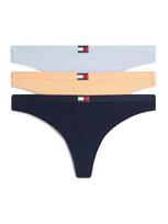 TOMMY HILFIGER Moteriškos kelnaitės su juostele, 3PACK THONG, 3vnt.