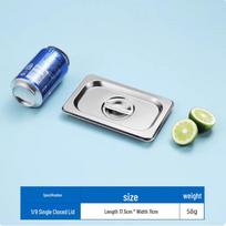 1/9 Stainless Steel Food Pan Lid