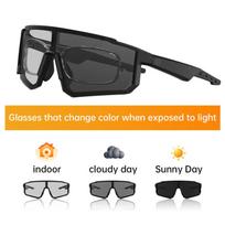S1 Fotochrominiai Sportiniai Dviračių Važiavimo Išmanieji Garso Akiniai Nuo Saulės UV Apsauga Anti Glare Jutiklinio Valdymo Akiniai juoda