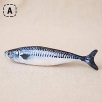 3D Fish Shape Soft Plush Catnip Stuffed Pillow Doll Cat Toy Gifts Fish Catnip Toy For Teeth Grinding Cats