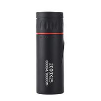 HD 2000x24 Profesionalus dvigubos paskirties žiūronas ir monokuliarinis teleskopas su mobiliojo telefono suderinamumu 2000x25 Monocular black