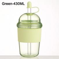 630/520/430ML Straw Cup With Lid And Straw Portable Large Capacity Tea Coffee Milk Cup Ins Style Water Cup For Office Juice Mug