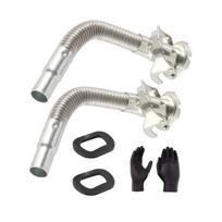 2 Pack Stainless Steel Fuel Can Nozzle Flexible Nozzle For Fuel Petroleum Water Transfer Defense Industry Grade Corrosion Resistant Design 1