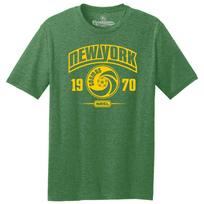 New York Cosmos 1970 Logotipas NASL Futbolo TRI-BLEND Klasikinio Kirpimo Marškinėliai L