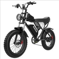 Ridstar C20 52V40AH 2000W Elektrinis dviratis Dvigubo variklio Baterija 20 * 4.0 colių Pripučiamas ratas Elektrinis dviratis Kalnų Sniego Suaugusiųjų Mažo Anglies Dviratis 1000W 48V 20AH juoda