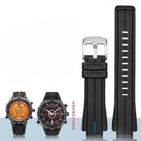 Timex E-tide T2n720 T2n721 T2n739 738 T49706 laikrodžiui Atsparus vandeniui Minkštas silikoninis sportinis dirželis 24-16mm Vyriškas guminis laikrodžio dirželis 24.16mm