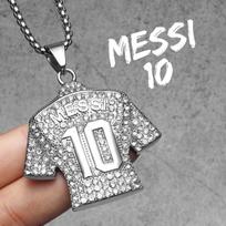 Football Jersey Messi Cristiano Ronaldo Neymar Mbappé Harland Men Necklaces Stainless Steel Pendant Chain Fashion Jewelry Gifts 60cm