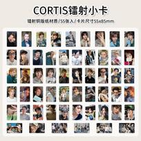 55 vnt./rinkinys Kpop stabas CORTIS naujausios albumų serijos Lomo kortelės Atvirukai Martin James Juhoon Seonghyeon Keonho Gerbėjų dovanų kolekcija